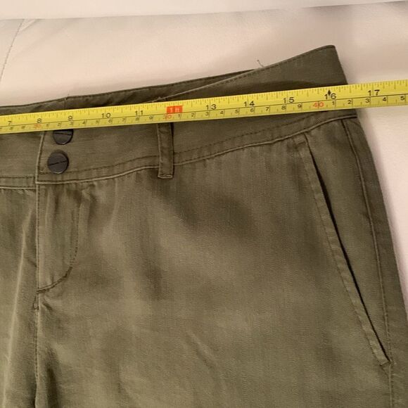 Coldwater Creek Olive Tencel Roll-Up Cargo Pants Women’s Size 6 - Picture 3 of 12